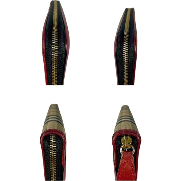 MT273 - Authentic Burberry Zip Around Long Wallet - Picture 6 of 9